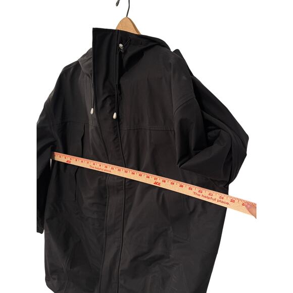 NEW! Ralph Lauren RLX $498 Rain Coat Hooded Windbreaker Jacket Black Medium - Picture 12 of 16